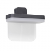 Lampa elewacyjna na taras i fasadę kinkiet LED IP54 z miejscem na numer domu ciemny szary Azzardo OPLO NUMBER WALL 3000K IP54 DGR AZ6835